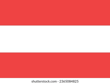 National flag vector illustration of Austria.