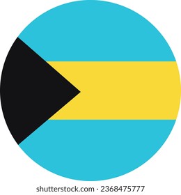 National flag vector illustration of Bahamas
