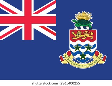 National flag vector illustration of Cayman Islands.