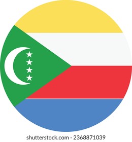 National flag vector illustration of Comoros