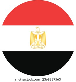 National flag vector illustration of Egypt