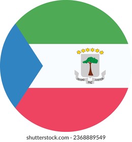 National flag vector illustration of Equatorial Guinea