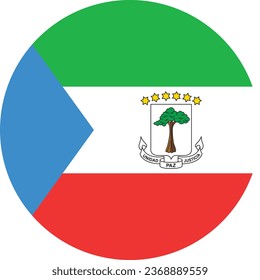 National flag vector illustration of Equatorial Guinea