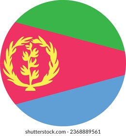 National flag vector illustration of Eritrea