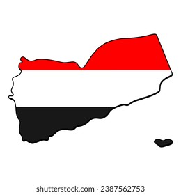National flag vector illustration, fit with country map frame, on isolated white background, cool for sticker, emblem, badge
banners, t-shirts, etc.