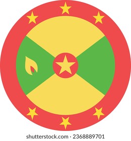 Ilustración vectorial de la bandera nacional de Granada