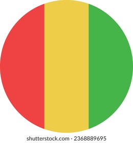 National flag vector illustration of Guinea