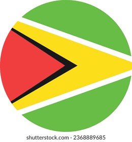 National flag vector illustration of Guyana