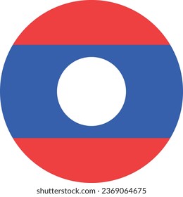 National flag vector illustration of Laos
