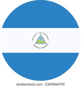 National flag vector illustration of Nicaragua
