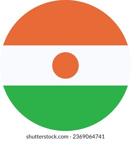National flag vector illustration of Niger
