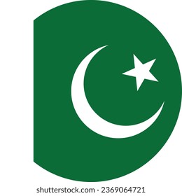 National flag vector illustration of Pakistan