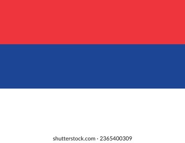 Ilustración vectorial de la bandera nacional de la República Srpska.