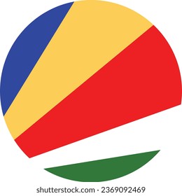 National flag vector illustration of Seychelles