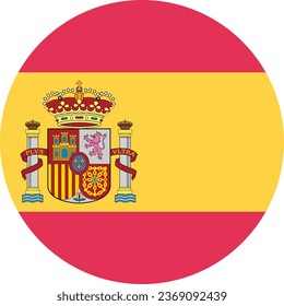 National flag vector illustration of Spain