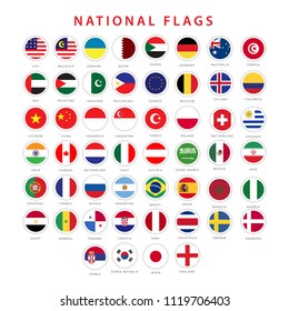 National Flag Vector Template Design Illustrator