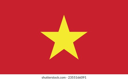 Bandera nacional del vector de Vietnam 