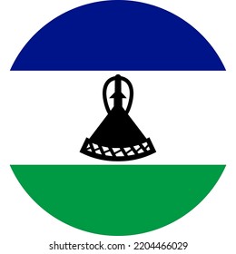 The national flag of the world, Lesotho