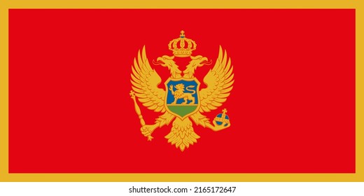 The national flag of the world, Montenegro