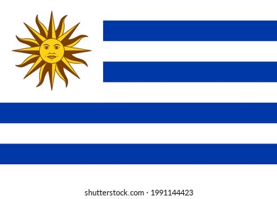 The national flag of the world, Uruguay