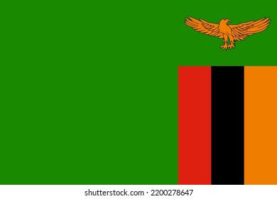 The national flag of the world, Zambia