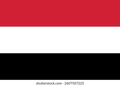 National Flag of Yemen, Emblem of the Yemeni, symbol of country pride and independence ideal