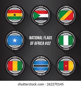 National Flags Of Africa : Vector Set 02