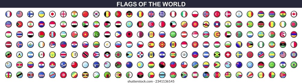 National flags of the countries. high quality vector flag. Vector illustration