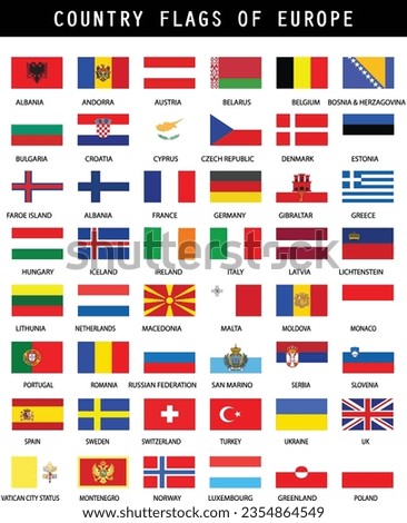 The National Flags of the European States