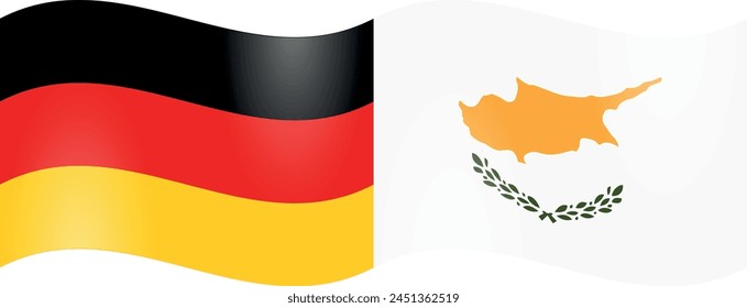 Banderas nacionales de Alemania y Chipre