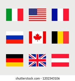 National flags set