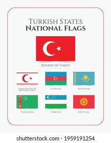 National Flags of Turkish States