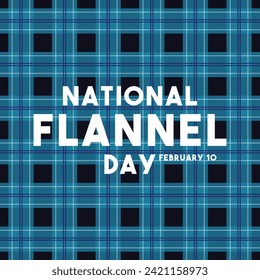 National Flannel Day. February 10. Eps 10.