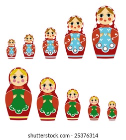 national folk "russian dolls"