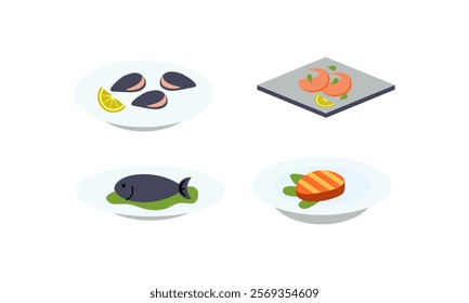 national food for festival dinner vector