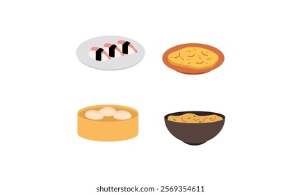 national food for festival dinner vector