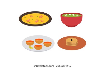 national food for festival dinner vector