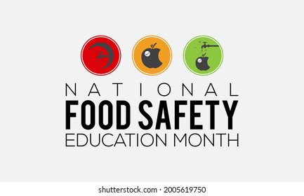 National Food Safety Education Month Banner Stock Vector (Royalty Free ...