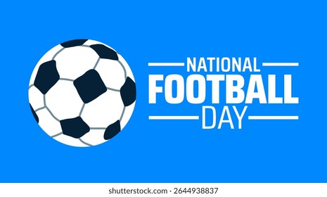 Fundo do Dia Nacional do Futebol Americano, banner ou modelo de design de cartaz. observado todos os anos em julho. Conceito de férias. Use para qualquer modelo, cartão, cartaz, cartaz, modelo.
