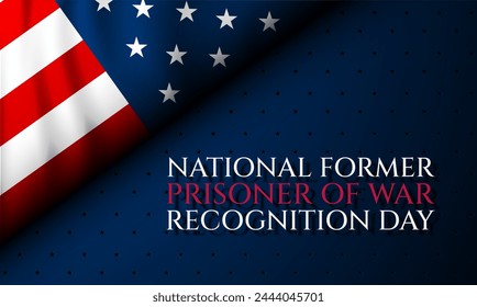 National Former POW MIA Recognition Day Background Vector Illustration