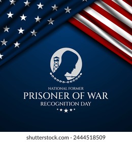 National Former POW Recognition Day Background Vector Illustration