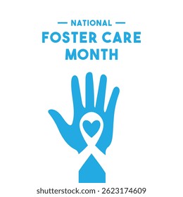 National Foster Care Month. May. Eps 10.