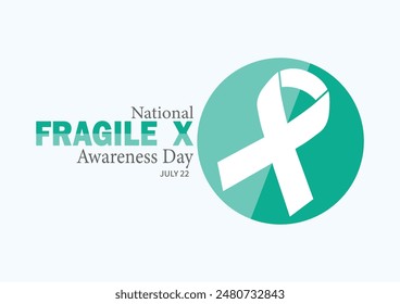 National Fragile X Awareness Day wallpaper with shapes and typography, banner, card, poster, template. National Fragile X Awareness Day, background