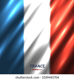National France flag background. Great 8 country French standard banner backdrop
