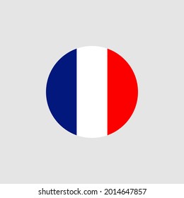 National France flag, official colors and proportion correctly. Vector illustration. EPS10.