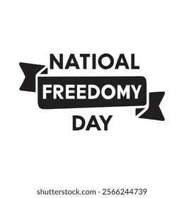 National Freedom Day Background Template design for Poster or Banner