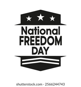 National Freedom Day Background Template design for Poster or Banner