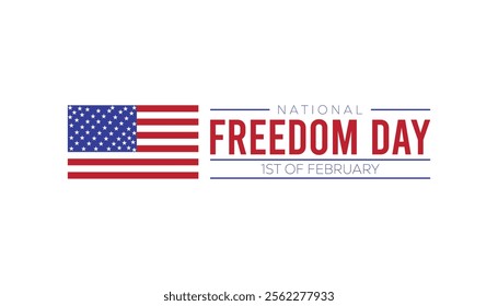 National Freedom Day creative concept design. Vector template for banner, greeting card, poster, prints, social media, flyer ,with background.