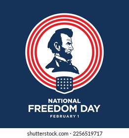 National Freedom Day. February 1. Vector Illustration.