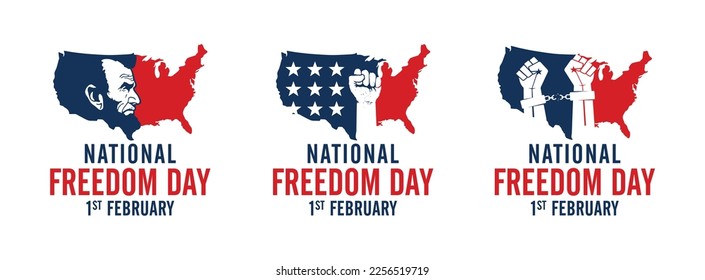 National Freedom Day. February 1. Vector Illustration.